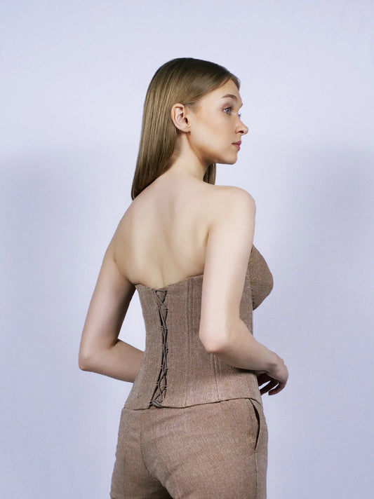 Sand Brown Bustier