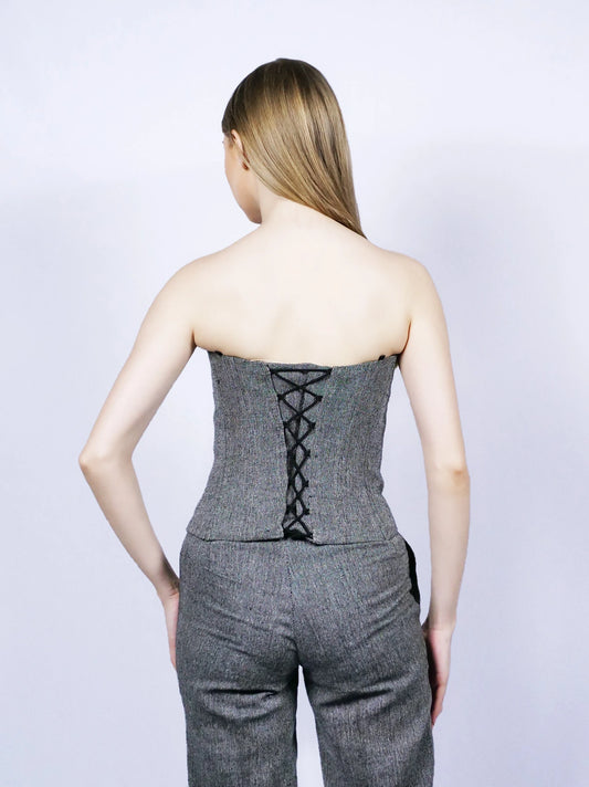 Dark Grey Bustier