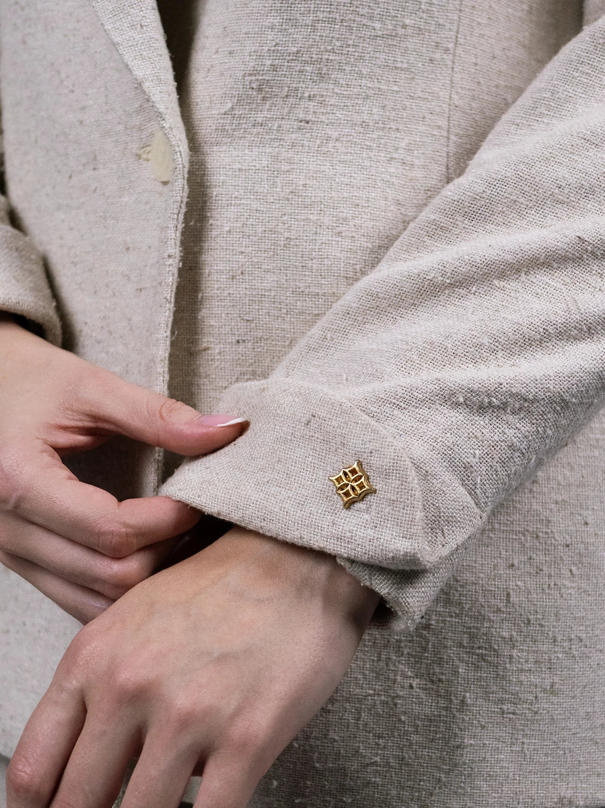Blazer croisé beige