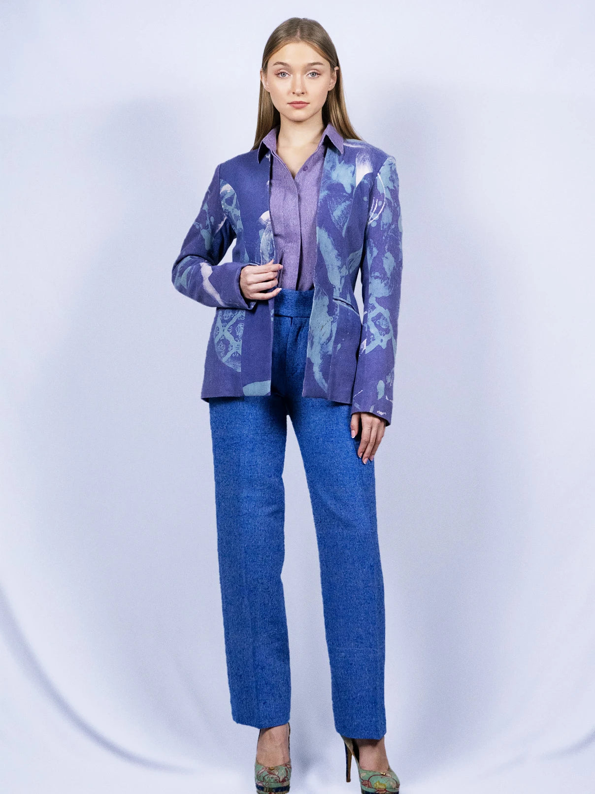 Blazer bleu ardoise foncé