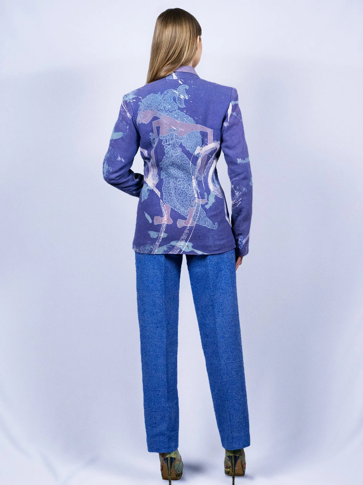 Blazer bleu ardoise foncé