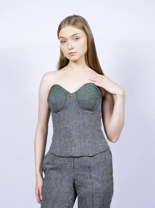 Dark Grey Bustier