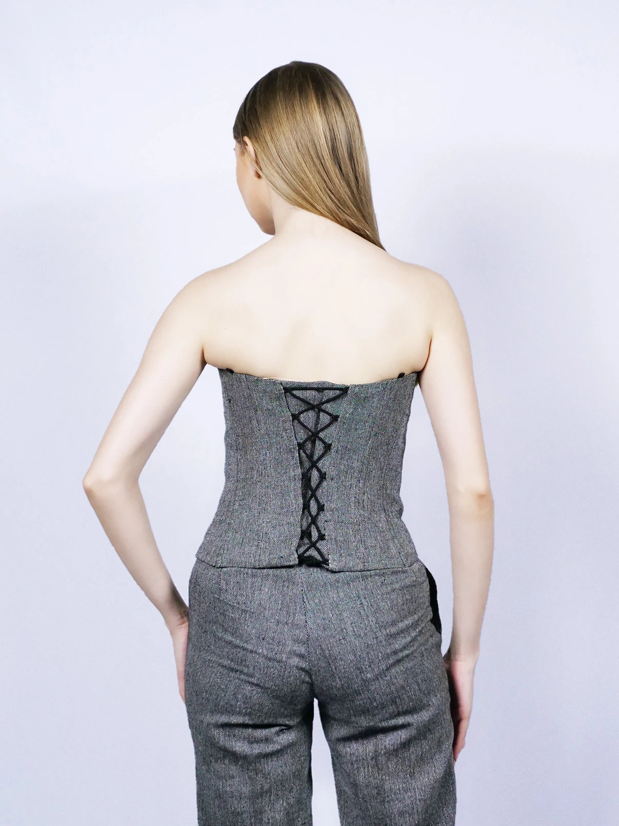 Bustier gris foncé