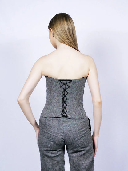 Bustier gris foncé