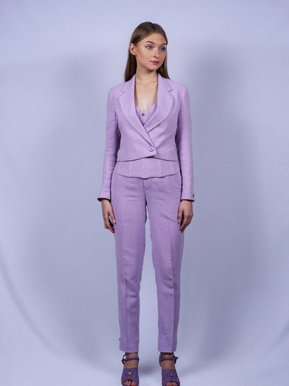Blazer court lavande