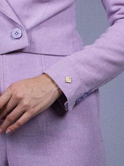Blazer court lavande
