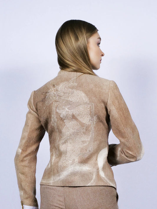 Warm Sand-Beige Blazer