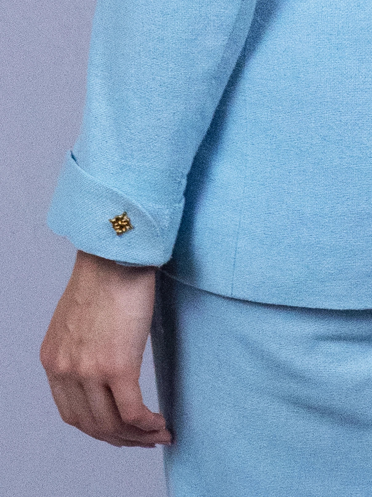 Blazer croisé bleu ciel