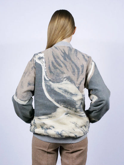 Blouson aviateur Kain bleu marine orageux
