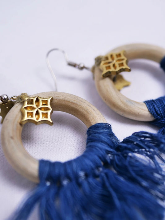 Bold Indigo Earrings