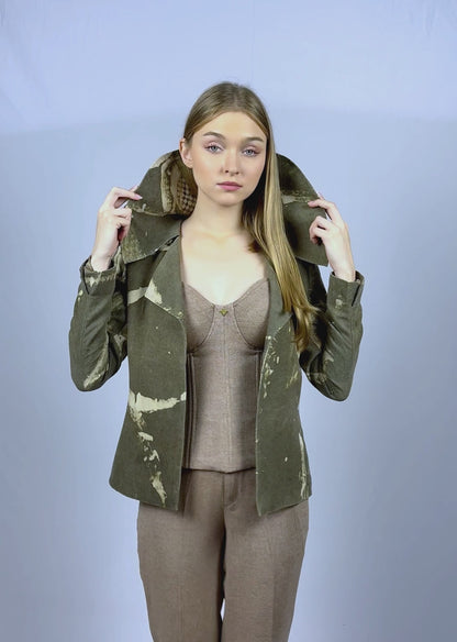 Blazer Kain Vert Olive Foncé